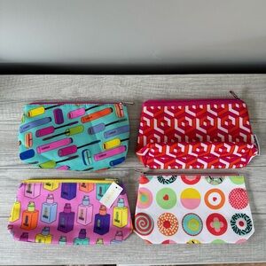 Clinique small cosmetic/accessories bag 4 total